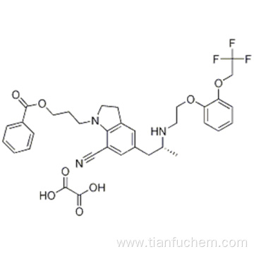 1-[3-(Benzoyloxy)propyl]-2,3-dihydro-5-[(2R)-2-[[2-[2-(2,2,2-trifluoroethoxy)phenoxy]ethyl]amino]propyl]-1H-indole-7-carbonitrile ethanedioate CAS 885340-12-5